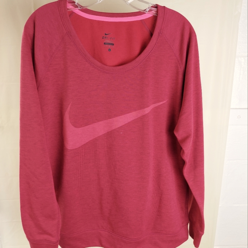 Men's Size Large Nike Dri-Fit Sweatshirt with Swoosh